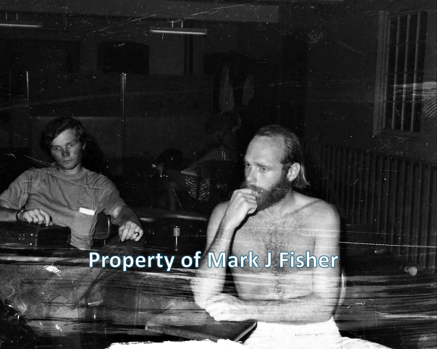 Beach Boys (Mike Love and Stan Love) - Matted Photograph - B&W