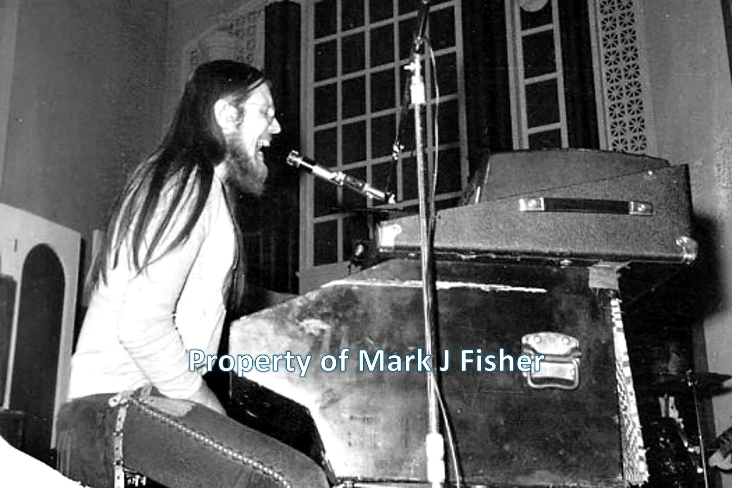 Blues Image (Malcolm Jones) - Matted Photograph - B&W