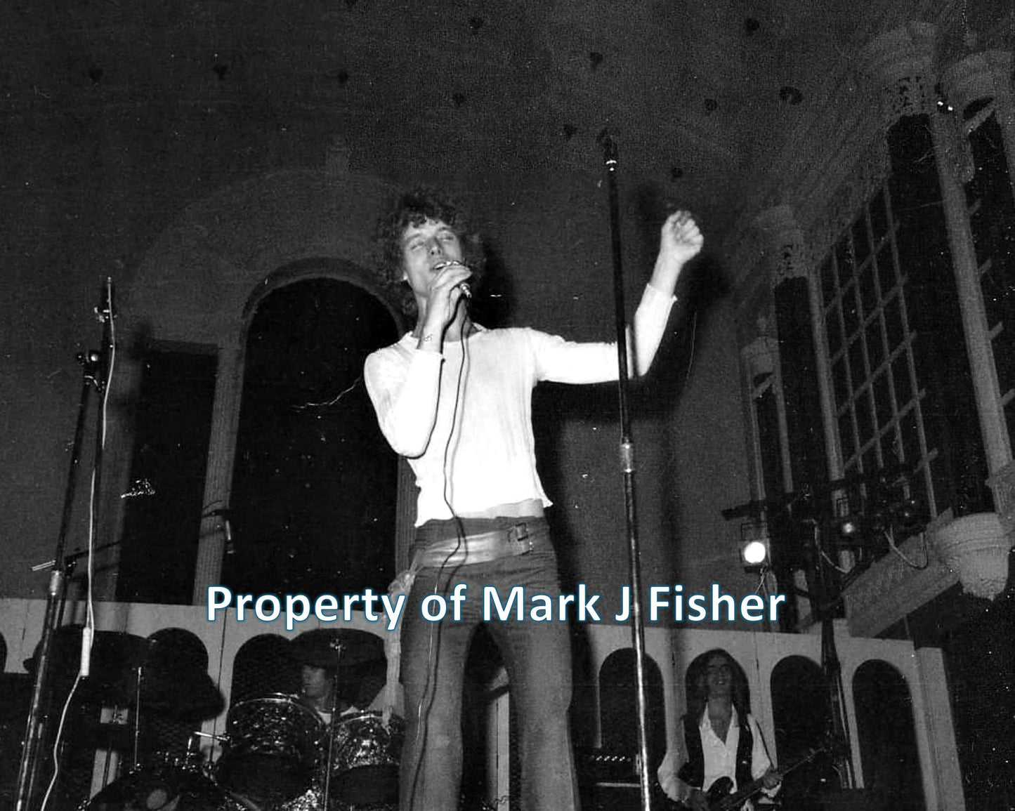 Blues Image (Denny Correll) - Matted Photograph - B&W