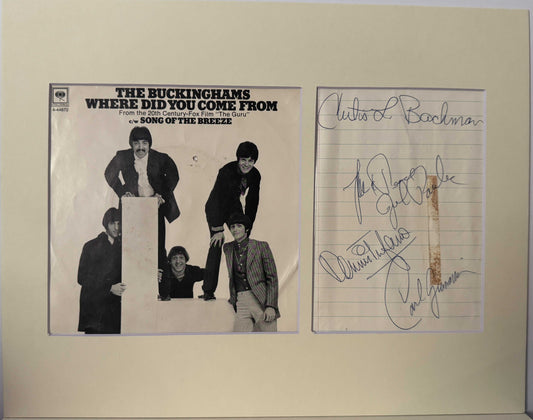 Buckinghams - Matted Autographs - 14x11