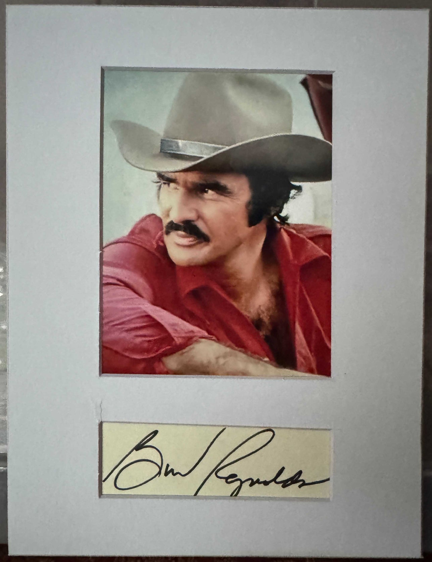 Burt Reynolds - Matted Autograph - 6.75x9.25