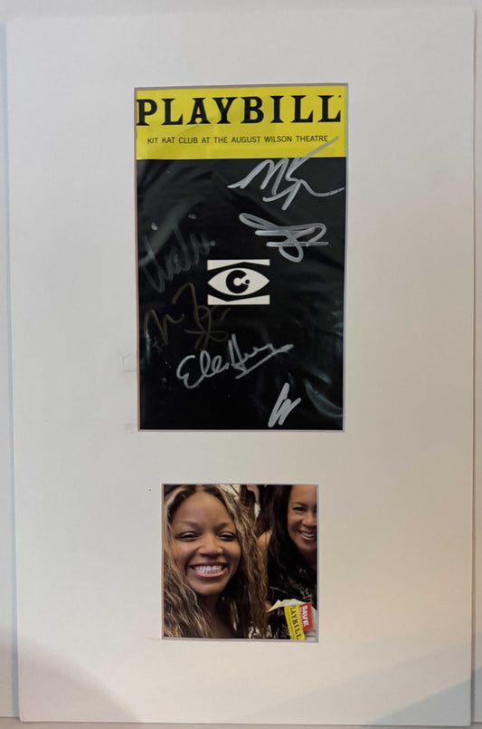 Cast (Broadway) of "Cabaret at the Kit Kat Club" - Matted Autograph - 11x17