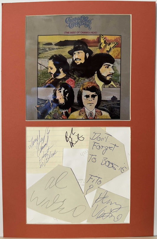 Canned Heat - Matted Autographs - 11x17
