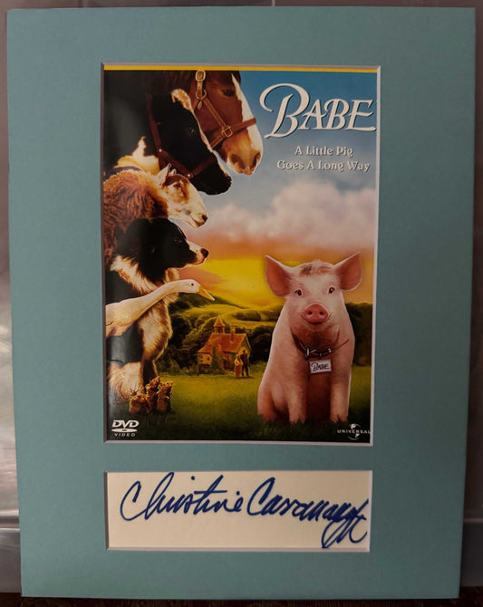 Christine Cavanaugh - Matted Autograph - 8.5x11