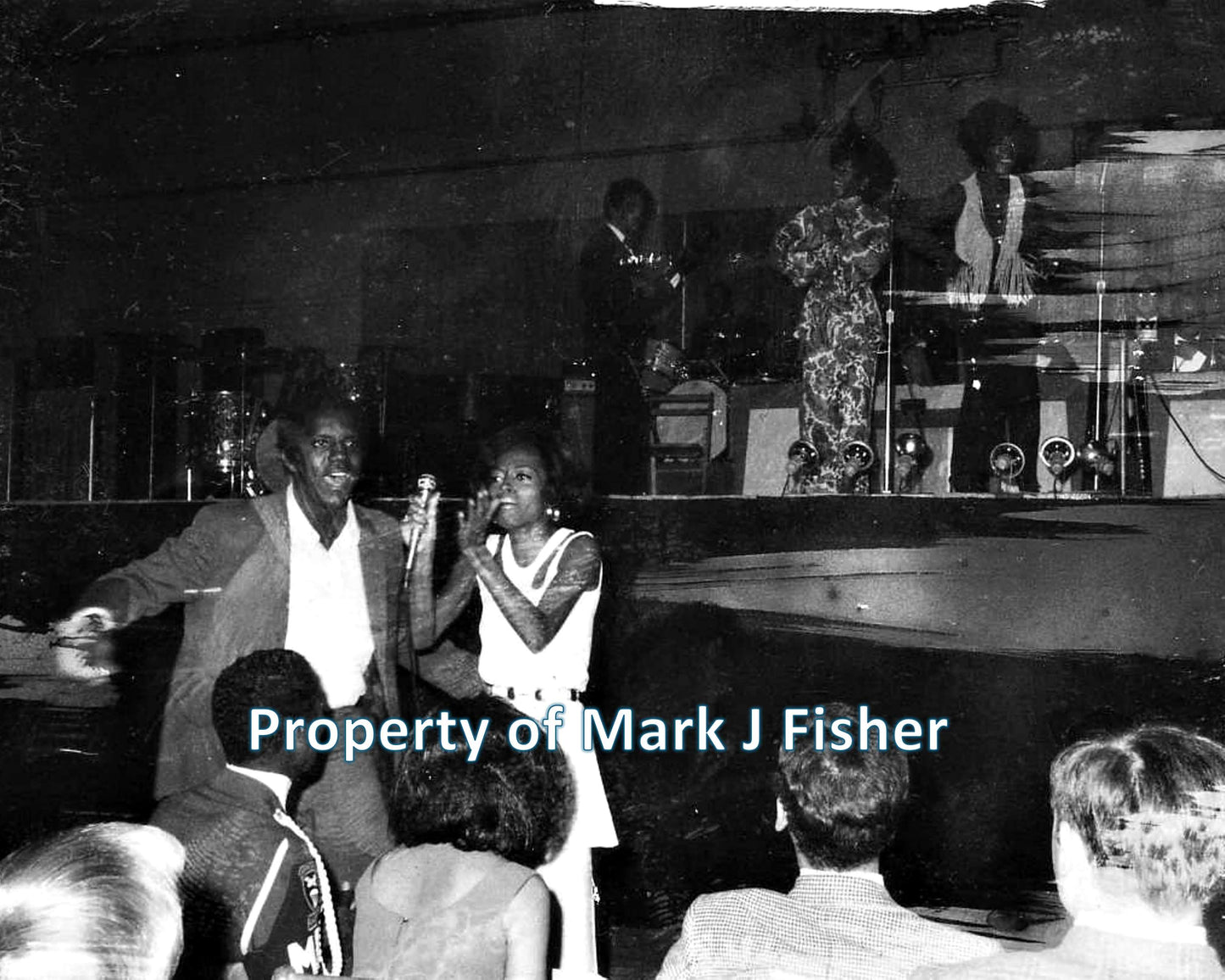 Diana Ross and the Supremes - Matted Photograph - B&W