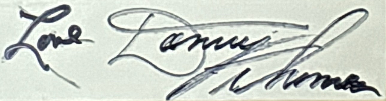 Danny Thomas - Matted Autograph - 6x7