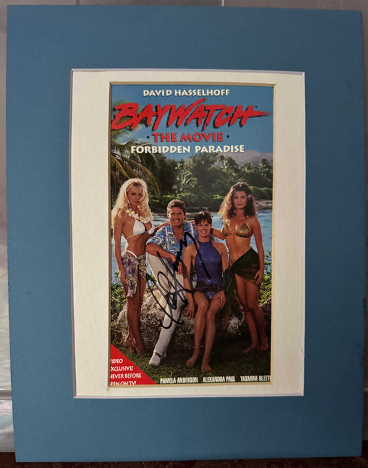 David Hasselhof - Matted Autograph - 8.5x11