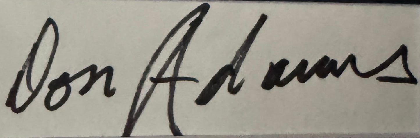 Don Adams - Matted Autograph - 7.5x9.5