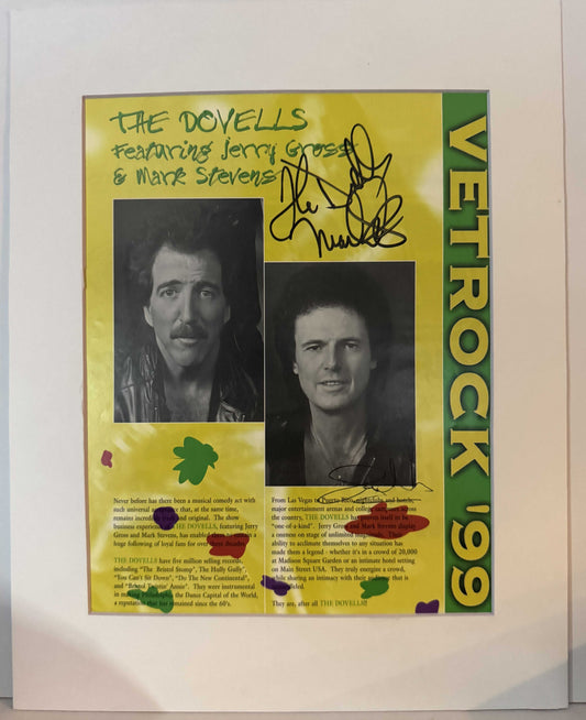 Dovells (Jerry Gross and Mark Stevens) - Matted Autographs - 11x14