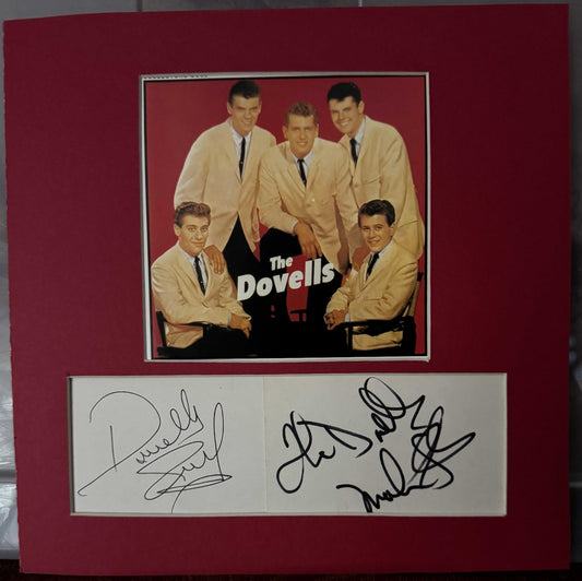 Dovells (Jerry Gross and Mark Stevens) - Matted Autographs - 9x9