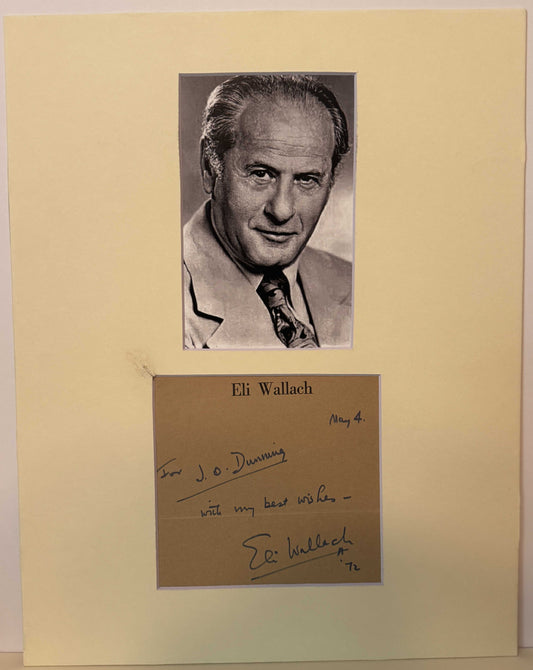 Eli Wallach - Matted Autograph - 11x14