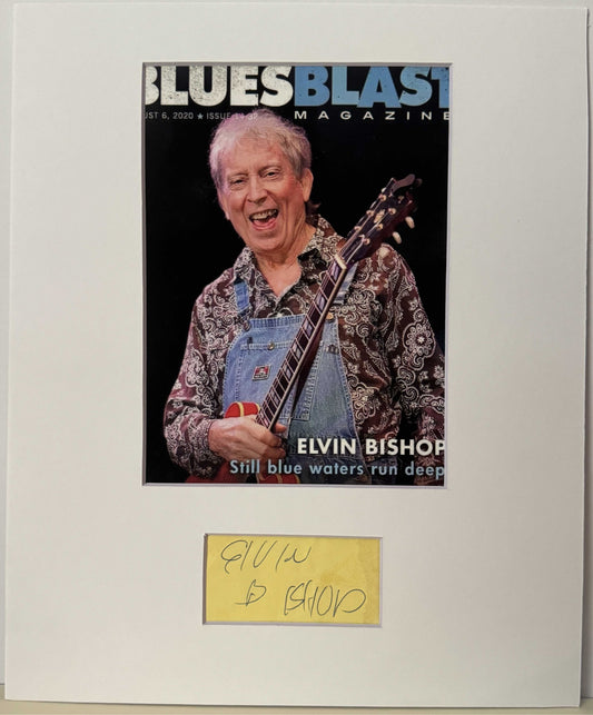 Elvin Bishop - Matted Autograph - 9x11