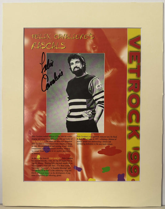 Felix Cavaliere - Matted Autograph - 8x11 (2)