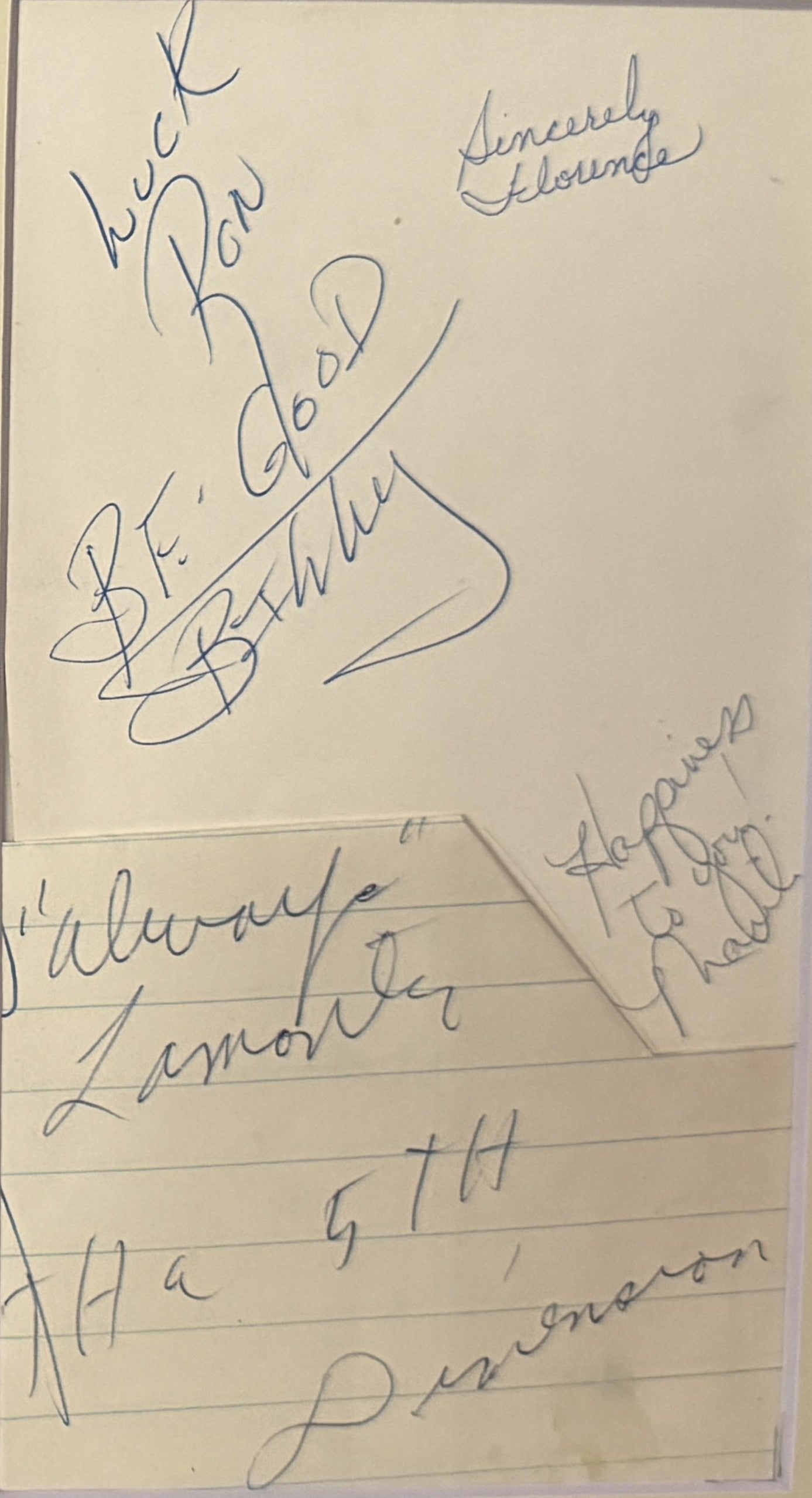 The Fifth Dimension - Matted Autographs - 14x11