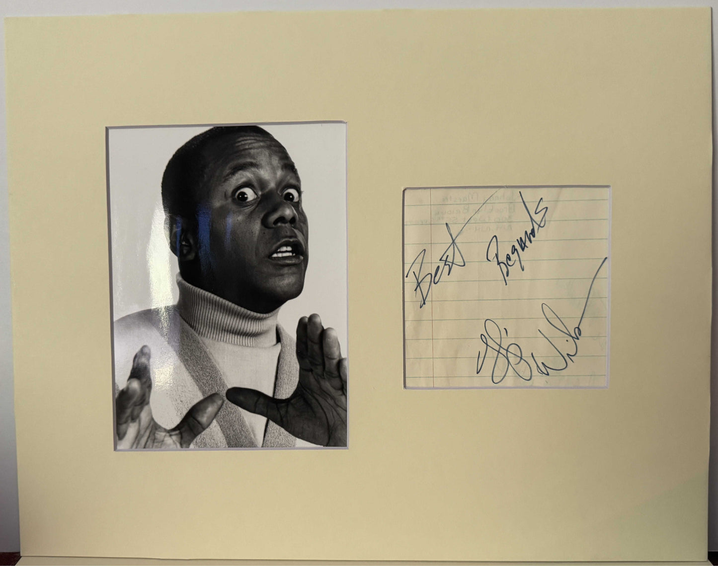 Flip Wilson - Matted Autograph - 14x11