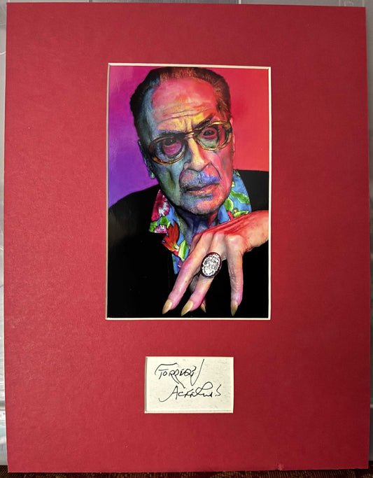 Forrest Ackerman - Matted Autograph - 8.5x11