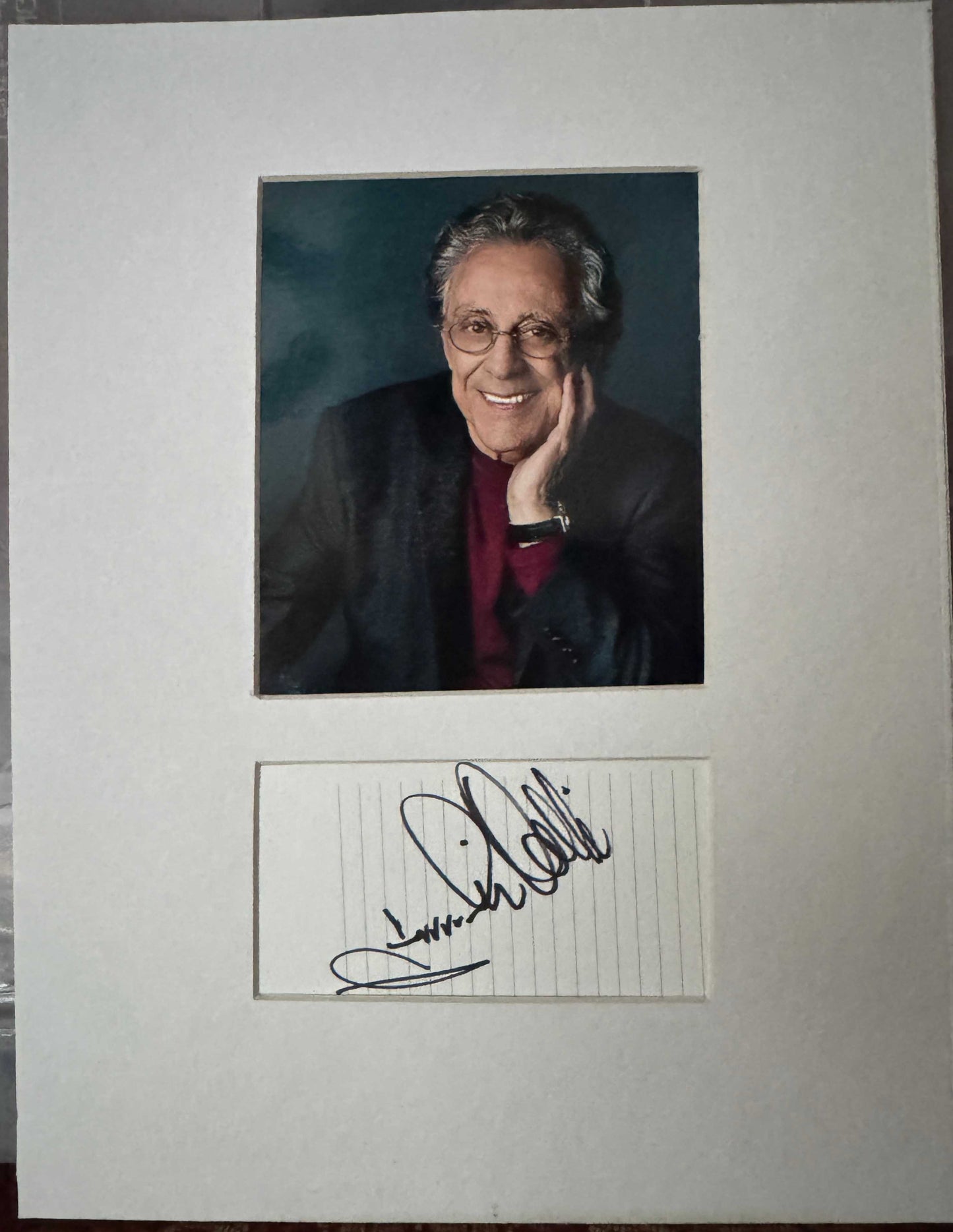 Frankie Valli - Matted Autograph - 8.5x11