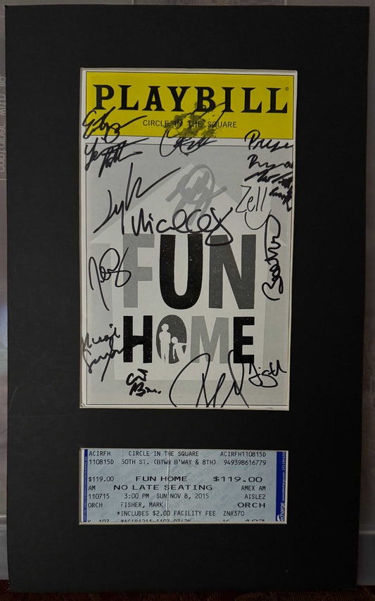 Cast (Broadway) of "Fun Home" - Matted Autograph - 8.5x14