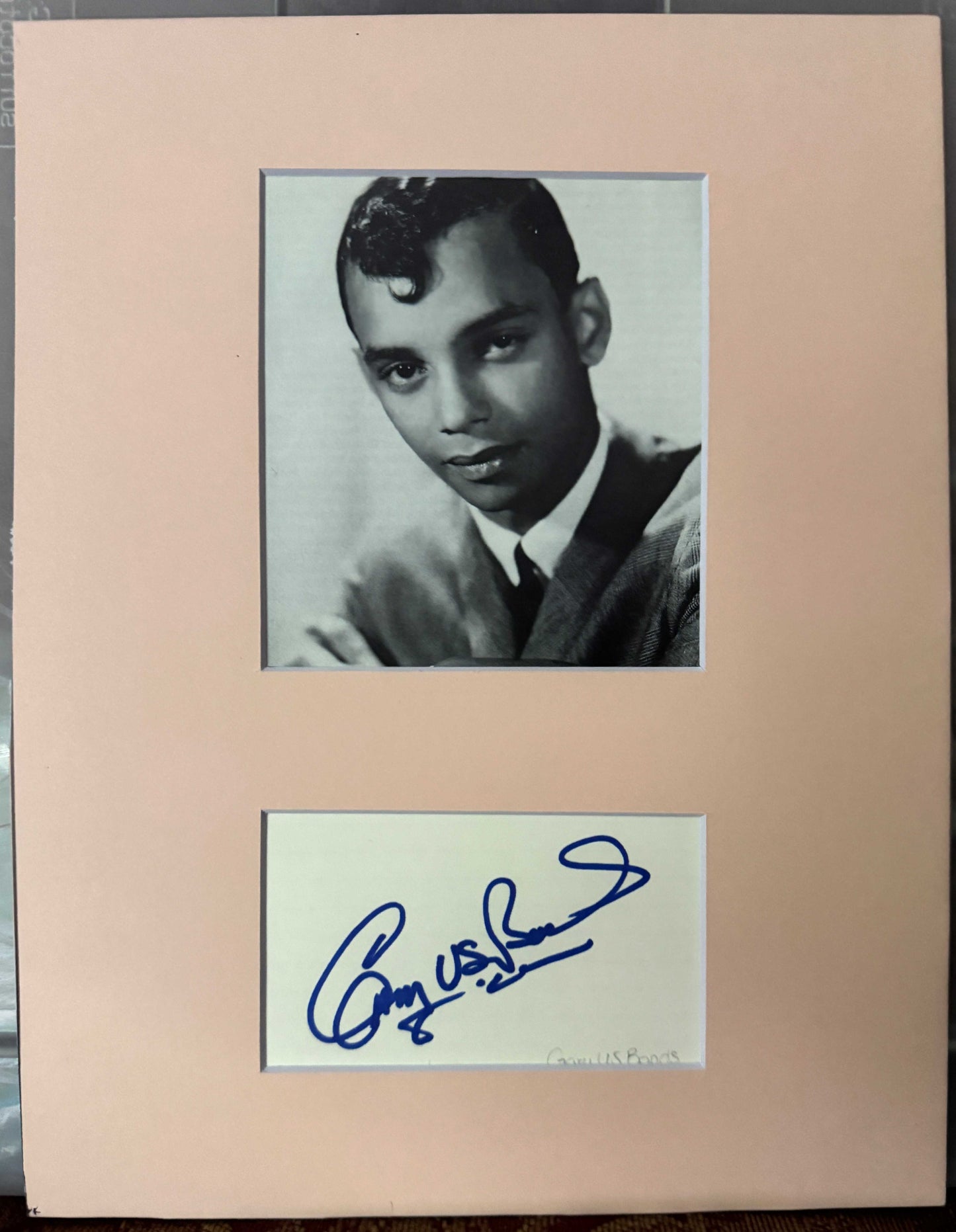 Gary U.S. Bonds - Matted Autograph - 8.5x11