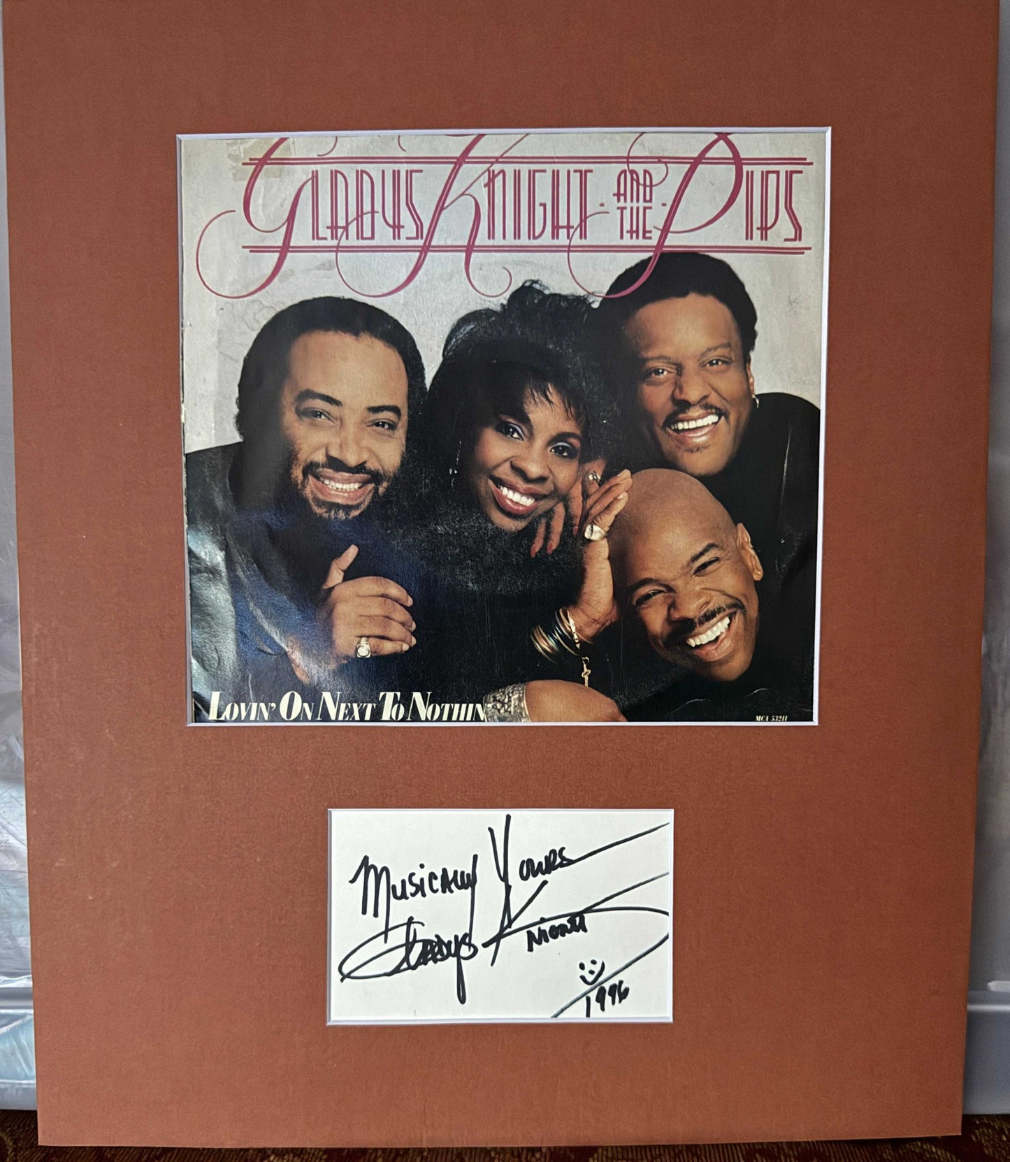 Gladys Knight - Matted Autograph - 11x13