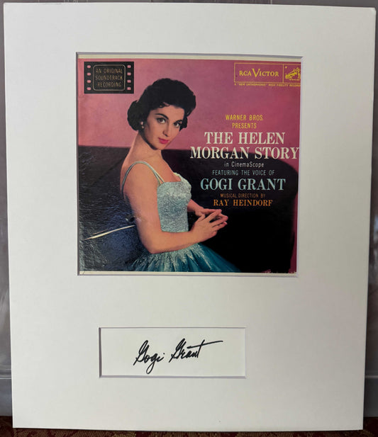 Gogi Grant - Matted Autograph - 11x13