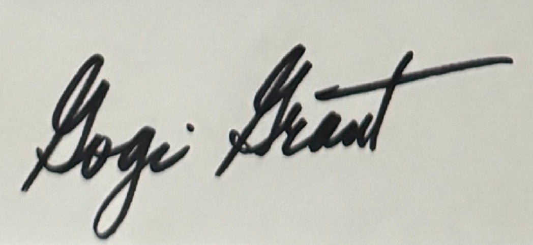 Gogi Grant - Matted Autograph - 11x13