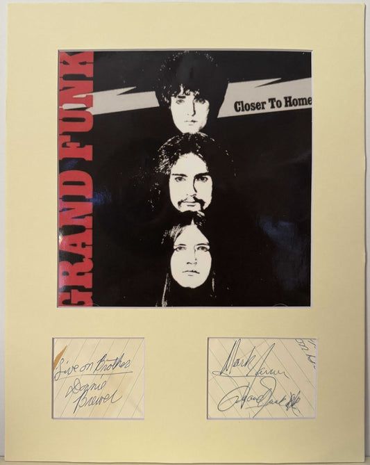 Grand Funk Railroad - Matted Autographs - 11x14