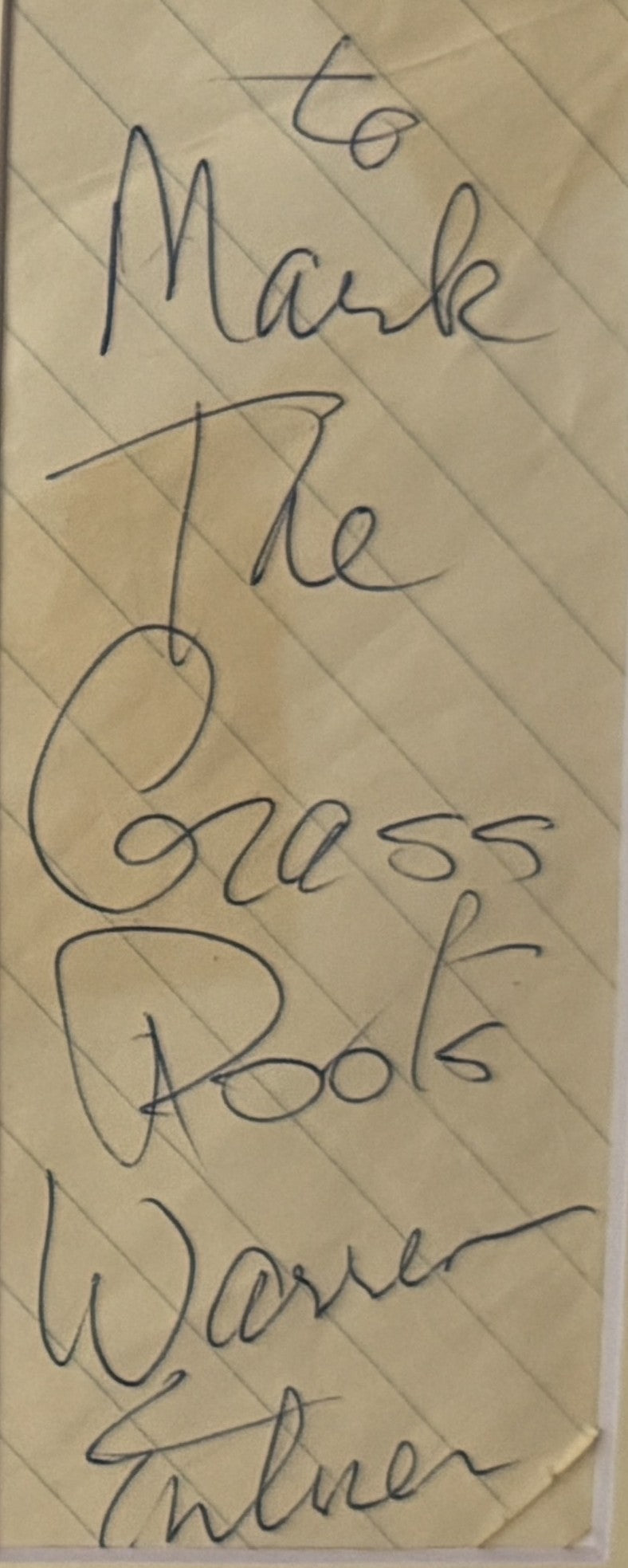 Grassroots (Warren Entner) - Matted Autographs - 14x11