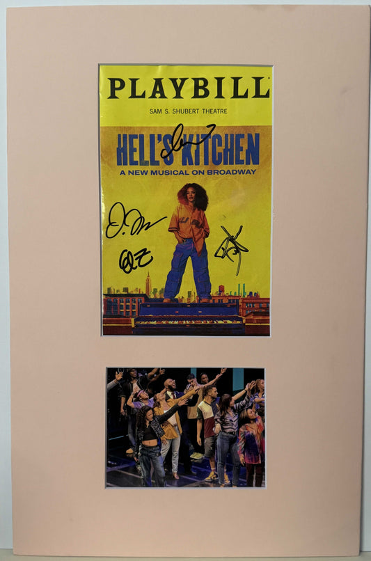 Cast (Broadway) of "Hell's Kitchen" - Matted Autograph - 11x17