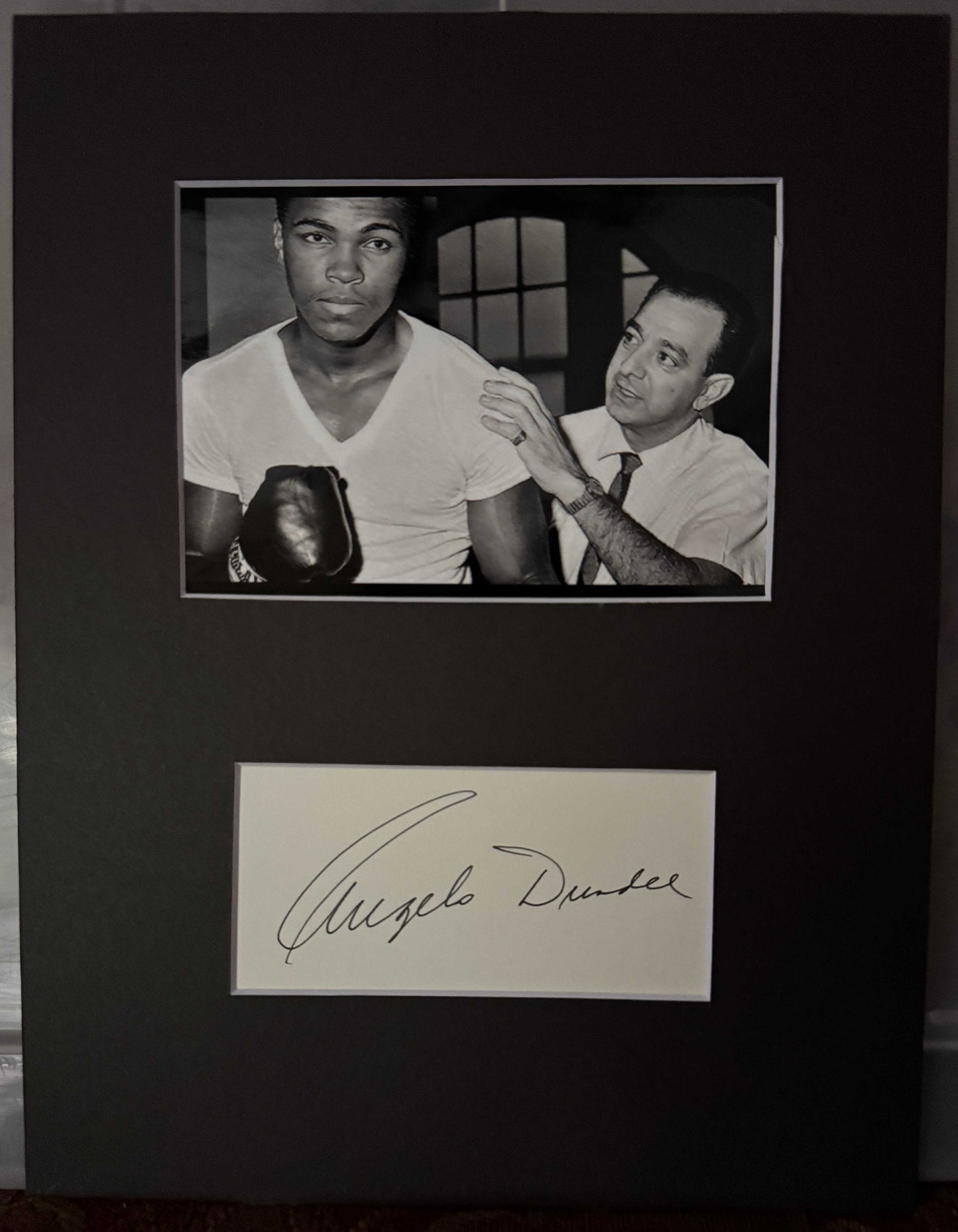 Angelo Dundee - Matted Autograph - 8.5x11