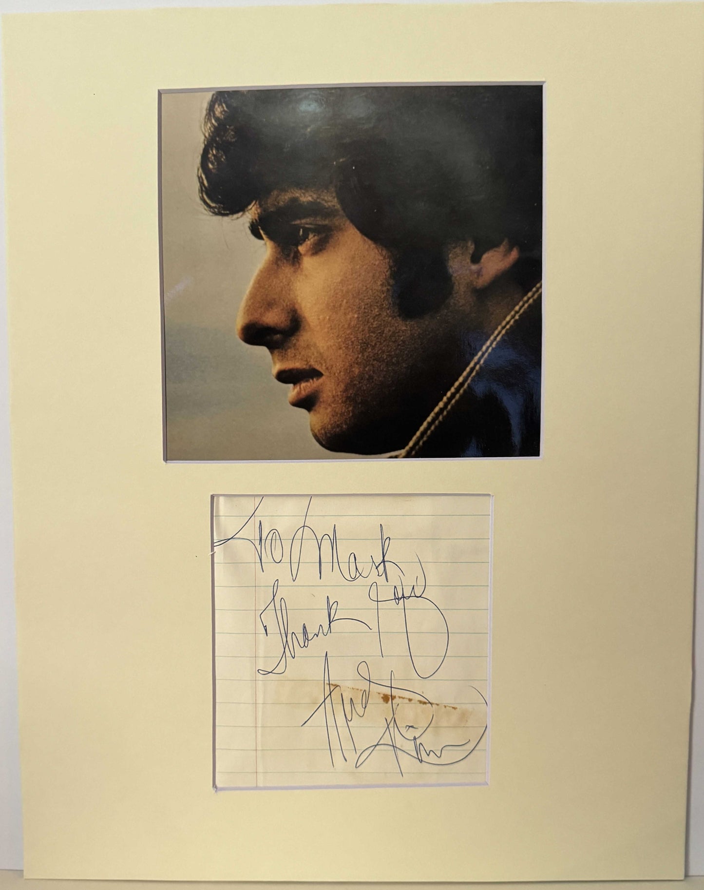 Andy Kim - Matted Autograph - 11x14