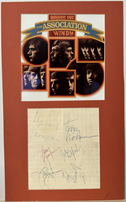 The Association - Matted Autographs - 12x18
