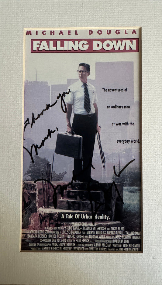 Michael Douglas - Matted Autograph - 5.5x9