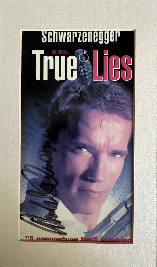 Arnold Schwarzenegger - Matted Autograph - 5.5x9