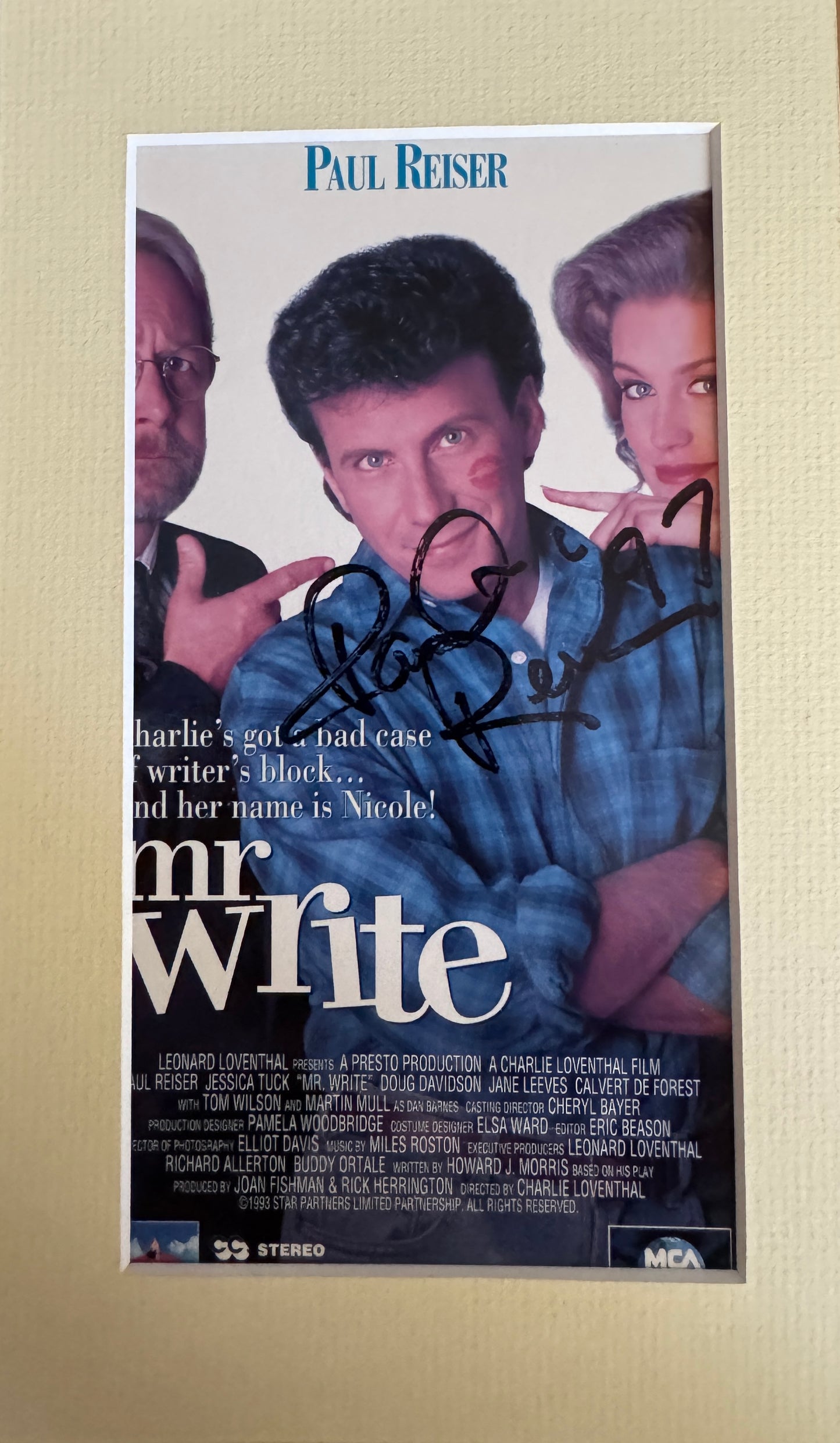 Paul Reiser - Matted Autograph - 5.5x9