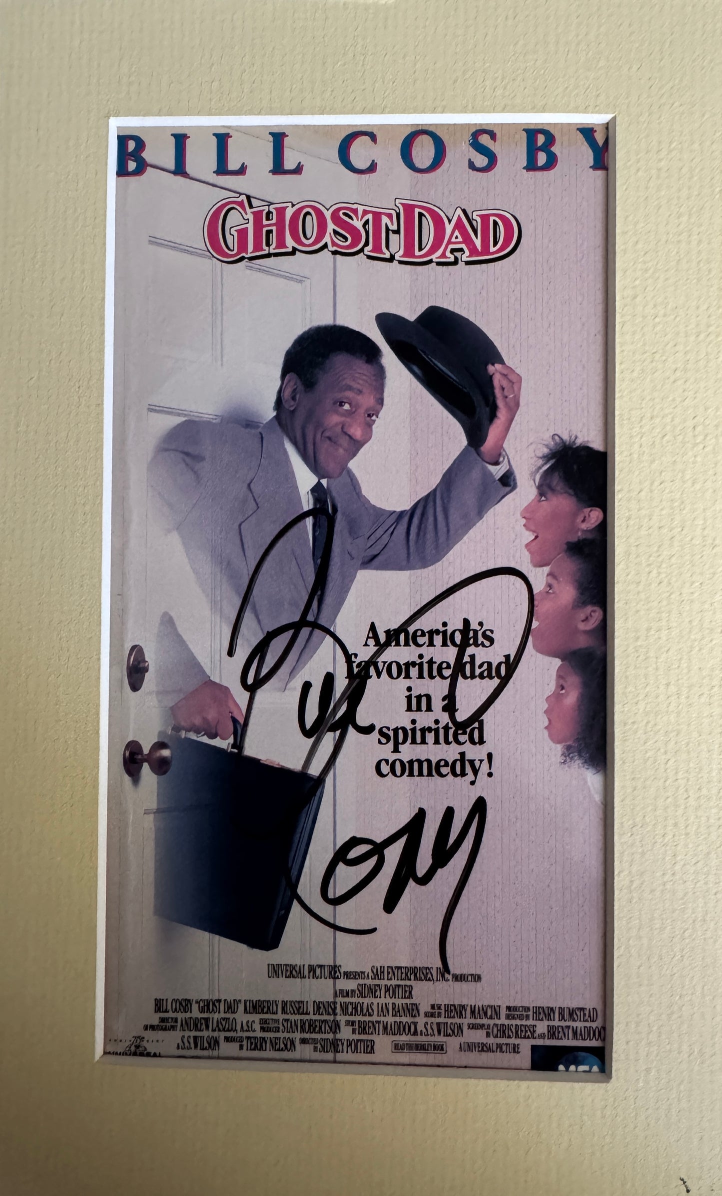 Bill Cosby - Matted Autograph - 5.5x9