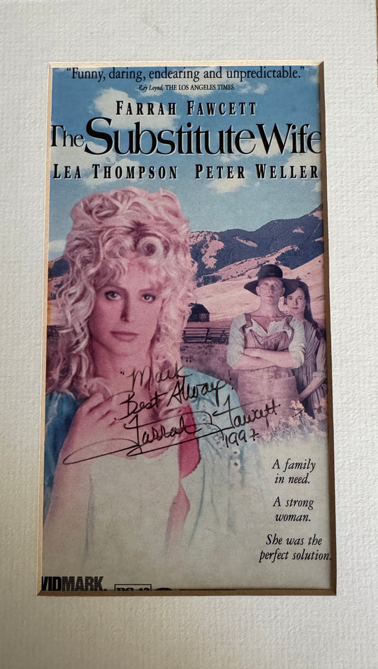 Farrah Fawcett - Matted Autograph - 5.5x9