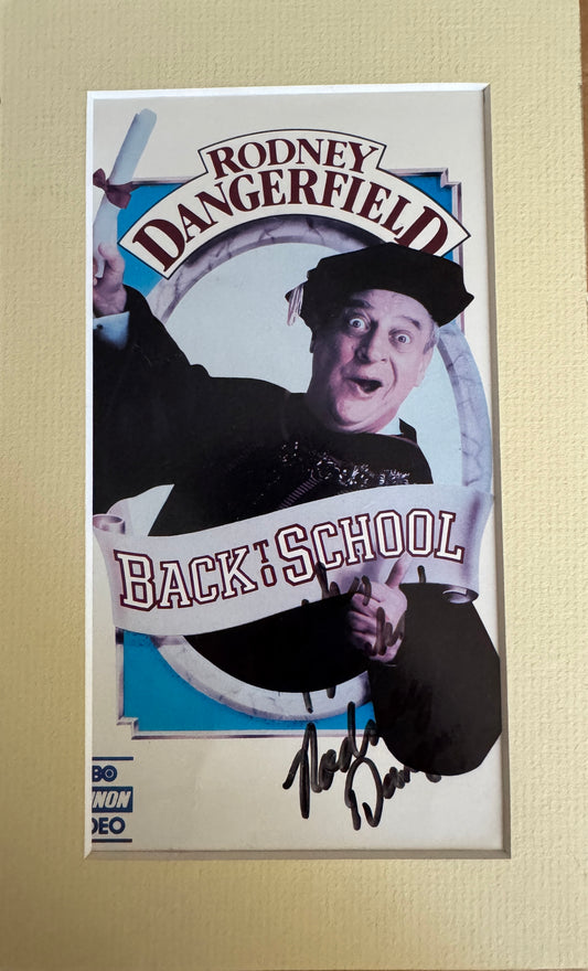 Rodney Dangerfield - Matted Autograph - 5.5x9