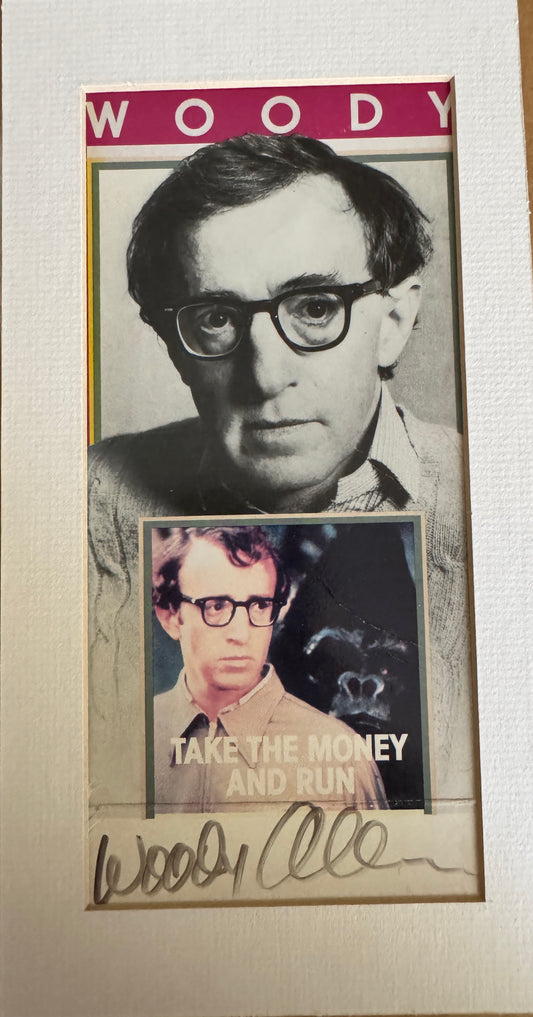 Woody Allen - Matted Autograph - 5.25x10