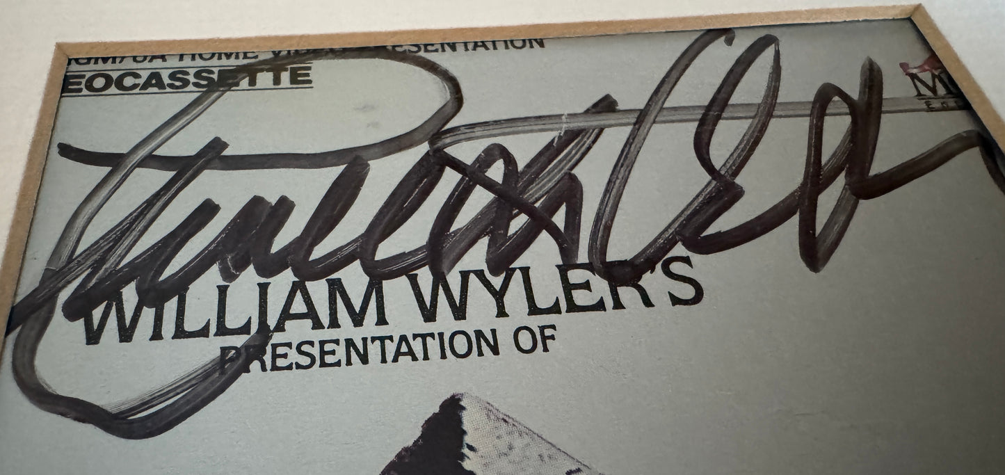 Charleton Heston - Matted Autograph - 5.25x10