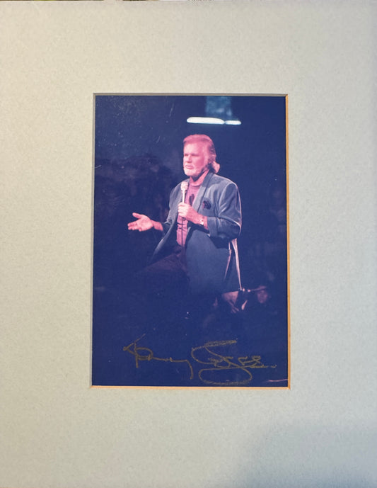 Kenny Rogers - Matted Autograph - 8x10