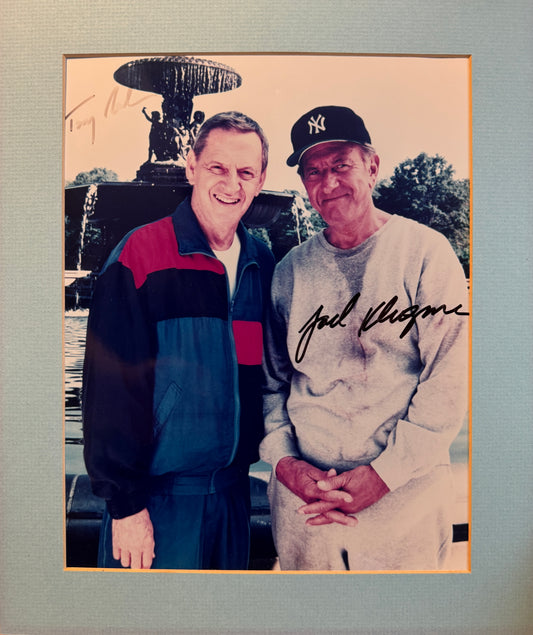Tony Randall and Jack Klugman - Matted Autograph - 10x12