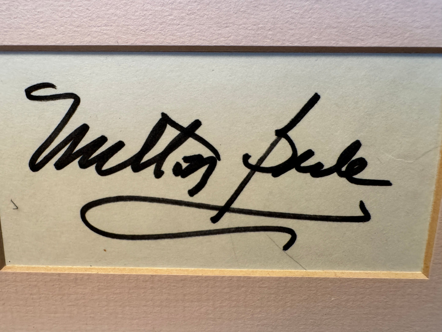 Milton Berle - Matted Autograph - 11x15