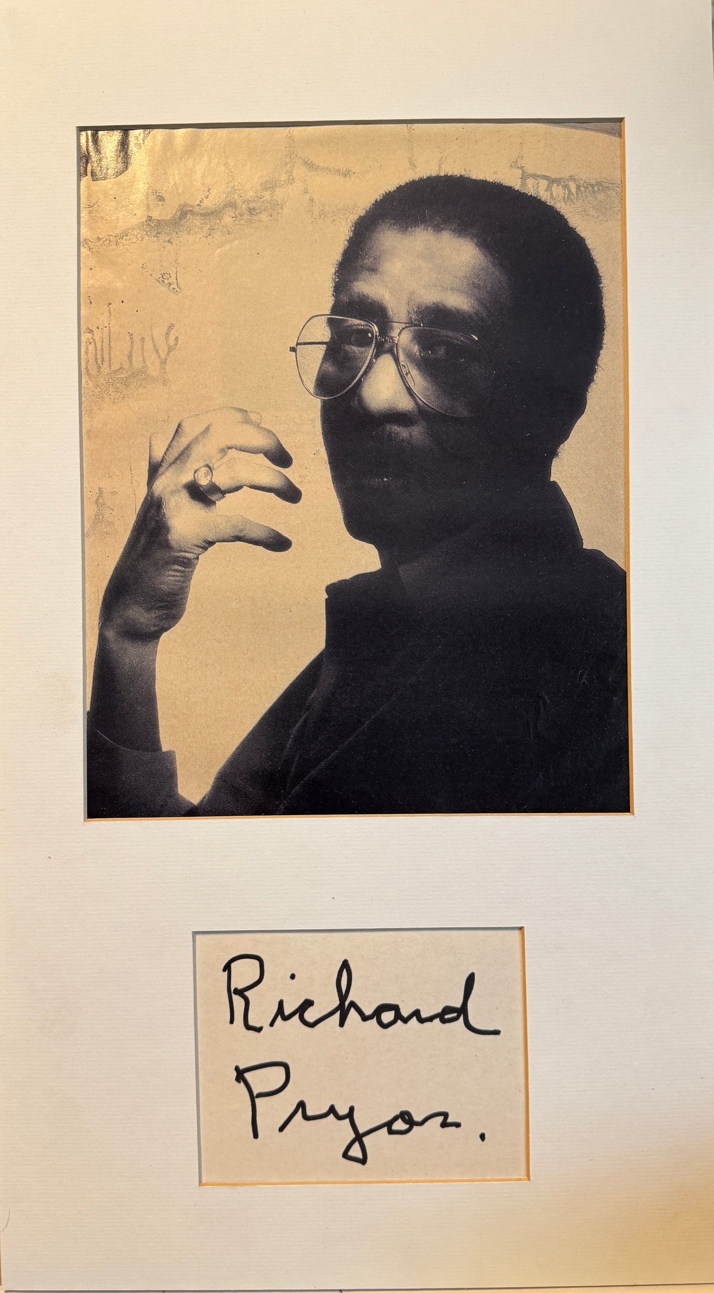 Richard Pryor - Matted Autograph - 10x18