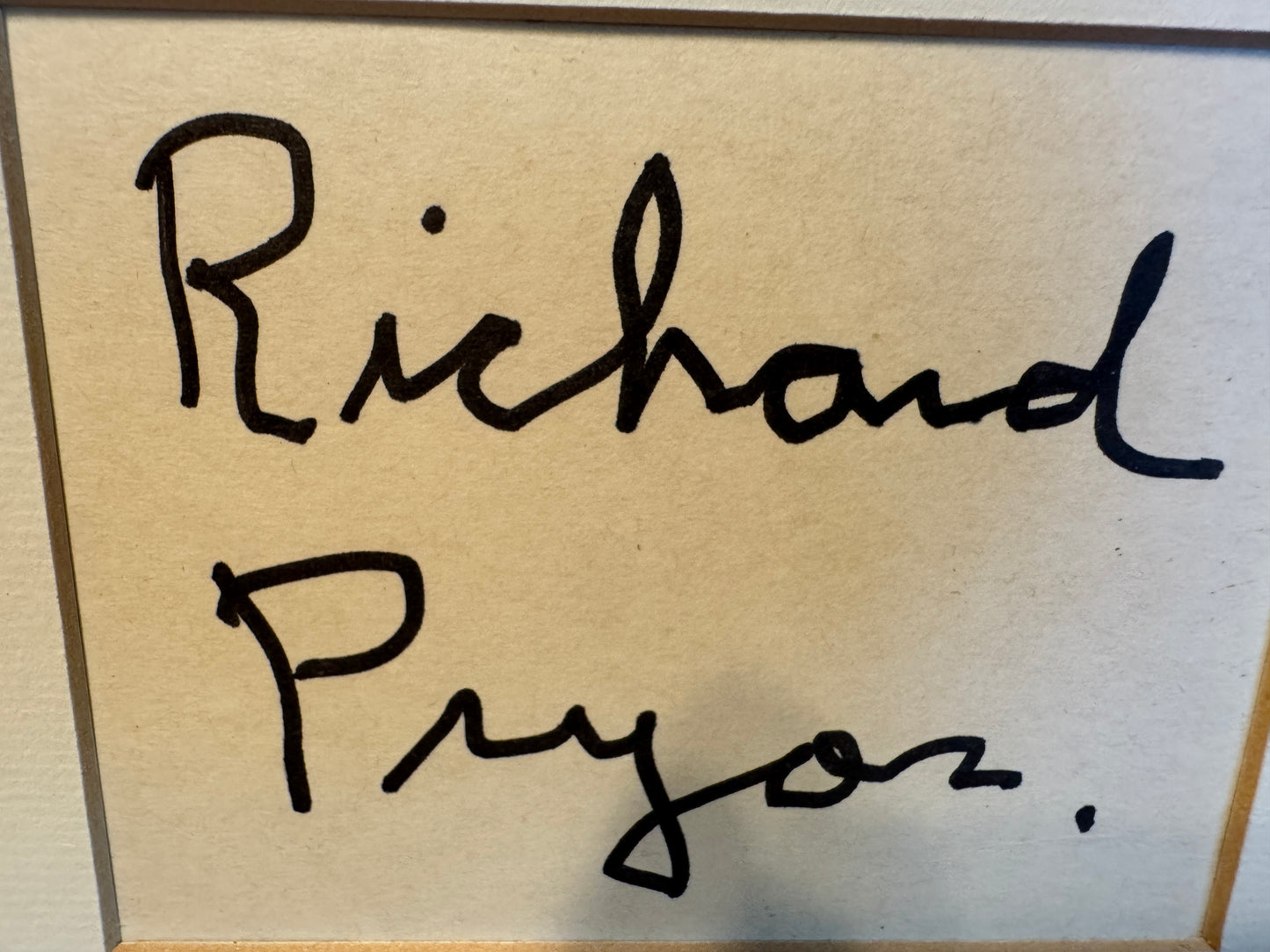Richard Pryor - Matted Autograph - 10x18