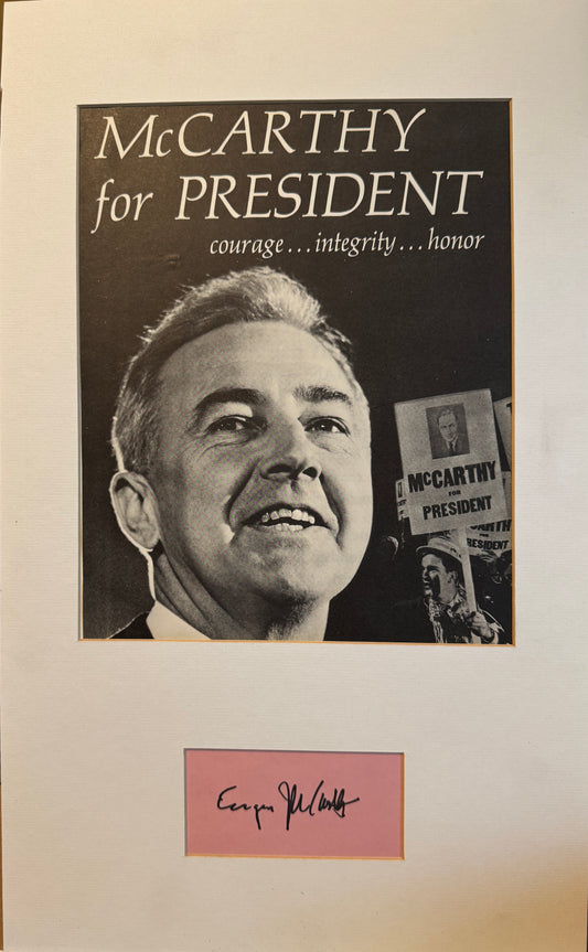 Eugene McCarthy - Matted Autograph - 11x18