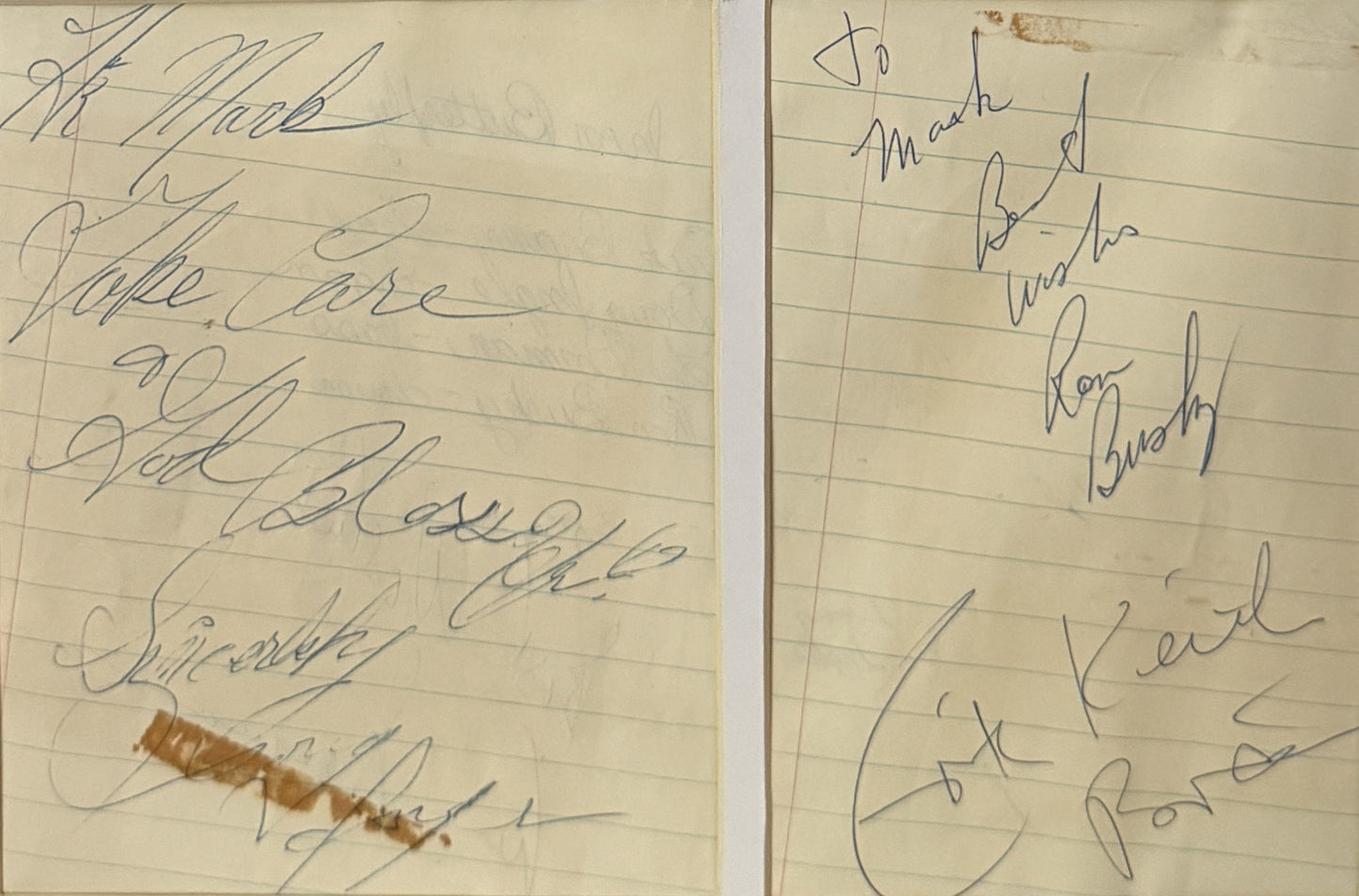 Iron Butterfly - Matted Autographs - 12x17