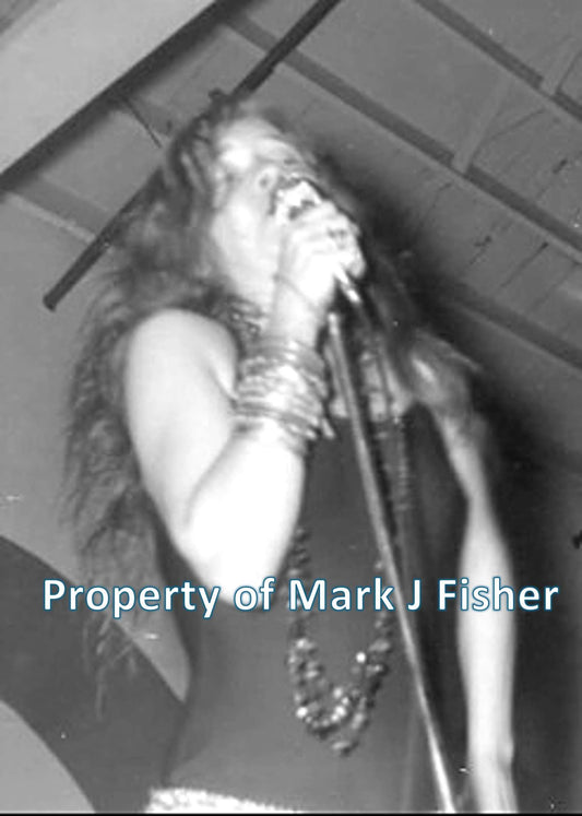 Janis Joplin - Matted Photograph - B&W