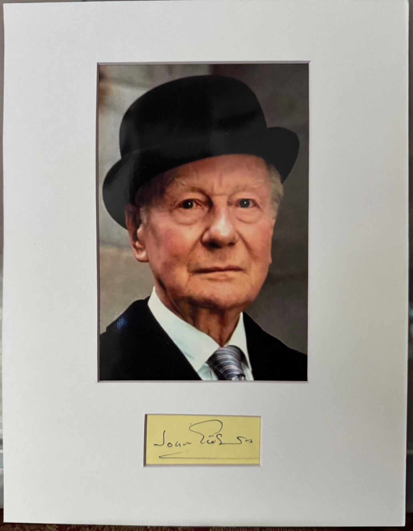 John Gielgud - Matted Autograph - 8.5x11
