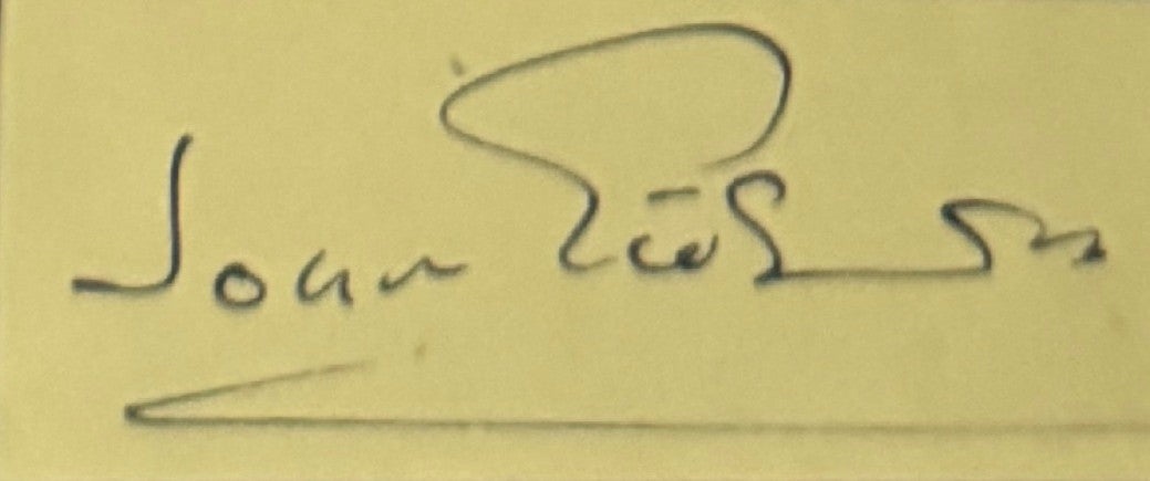 John Gielgud - Matted Autograph - 8.5x11